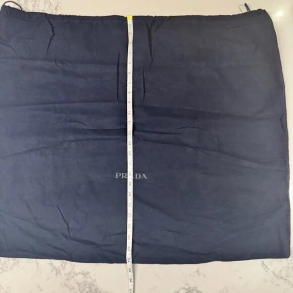 Authentic Prada Navy Blue Drawstring Dust Bag Size 34 x 24 - Picture 4 of 4